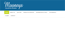 Tablet Screenshot of mooneys.com.au